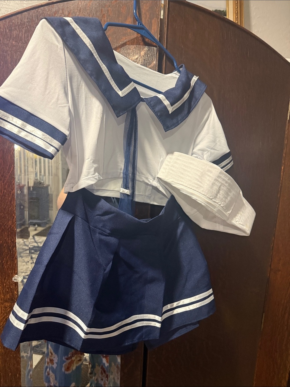 Navy & White Sailor Kids Costume Set - Brand